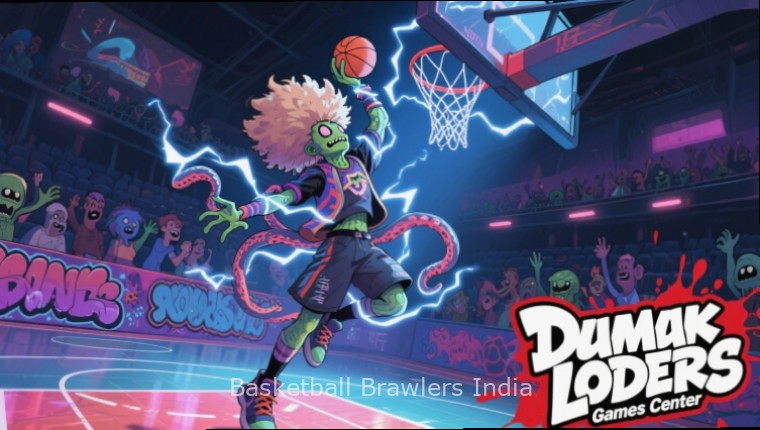 Basketball Brawlers India Eid Event Basketball Brawlers India Eid event with crescent moon motifs and traditional feast items