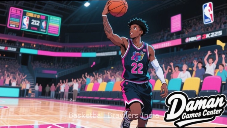 Basketball Brawlers India Strategy Guide Basketball Brawlers India strategy guide illustration showing player positions and战术 diagrams with Indian contextual elements