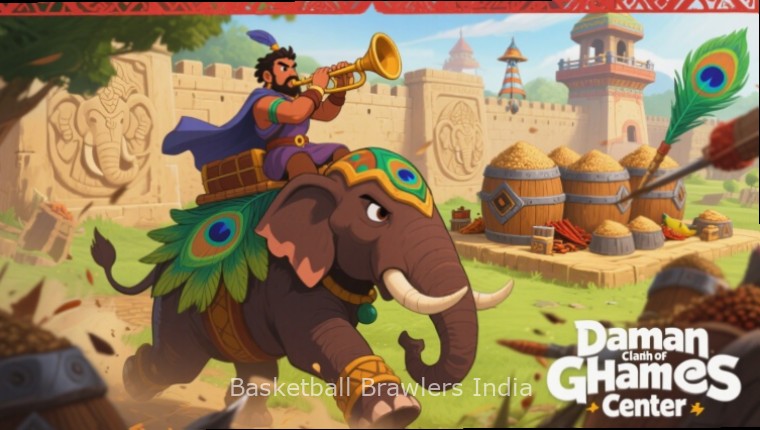 Basketball Brawlers India Diwali Event Basketball Brawlers India Diwali event screenshot with special lighting, diyas, and firecracker effects